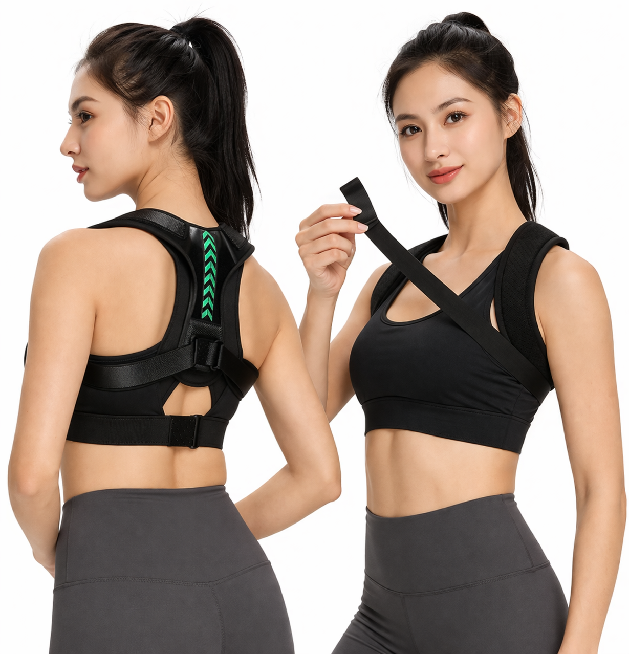 Medical posture correction belt for back and shoulders: supports the spine, prevents hunching, adjusts the shoulders and neck, suitable for daily activities and exercise.