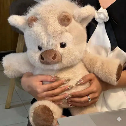Cute Running Pig Plush Toy – Soft Stuffed Animal Pillow, Kawaii Pig Plushie Gift for Kids & Adults, 17.7 Inch