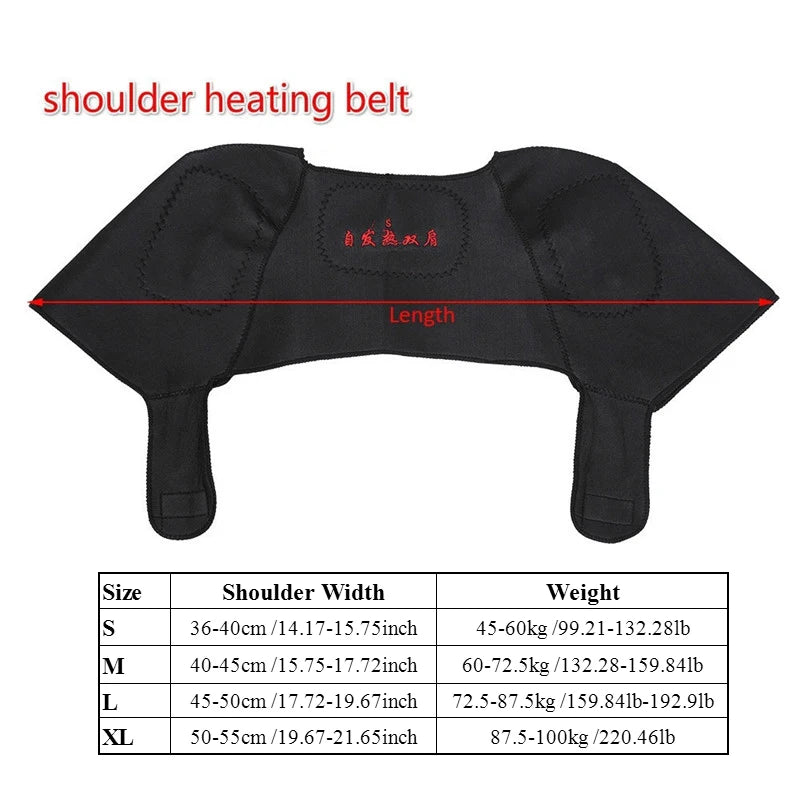 Double Shoulder Support Brace Relieves Pain Stabilizes Joints Comfort Fit