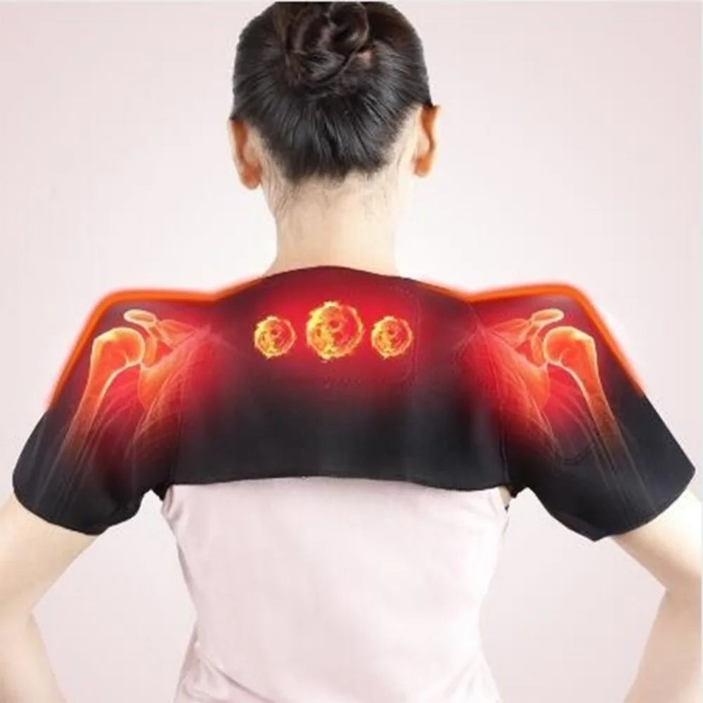 Double Shoulder Support Brace Relieves Pain Stabilizes Joints Comfort Fit