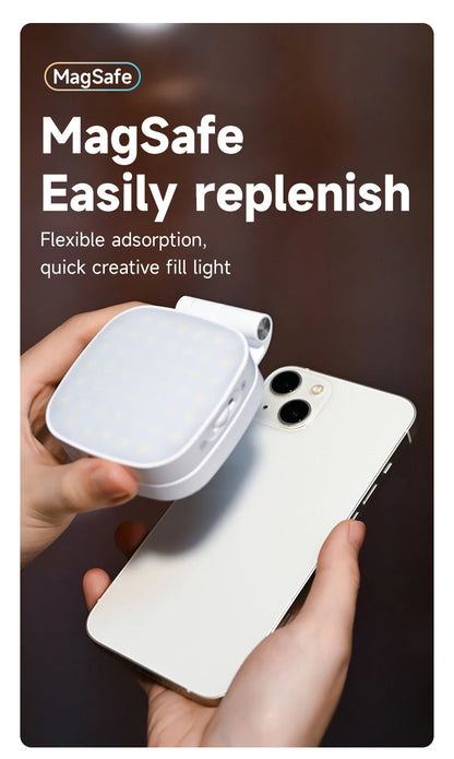 Magnetic Selfie Light with Mirror for Vlogging