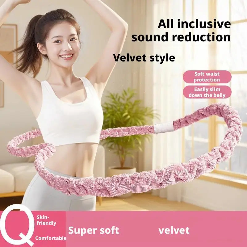 Portable fitness ring for waist shaping and abdominal strengthening
