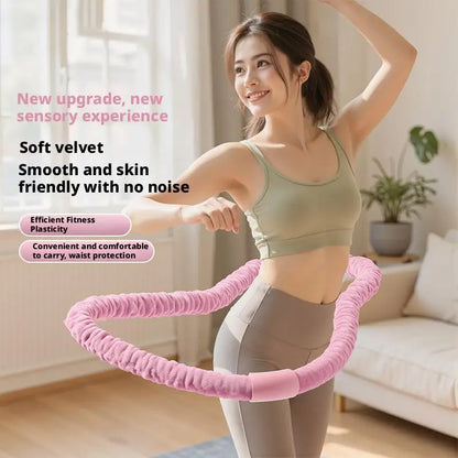 Portable fitness ring for waist shaping and abdominal strengthening