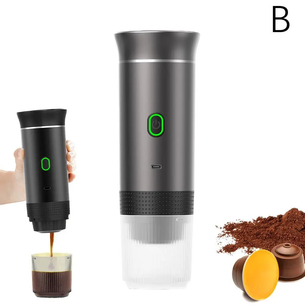 Portable Espresso Machine, 3-in-1 Capsule & Ground Coffee Maker for Travel, Car & Home