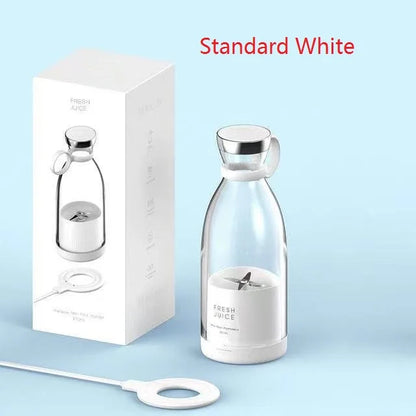 Portable Blender Bottle – 350ML USB Rechargeable Mini Juicer Cup for Smoothies, Fruit Juice & Travel Mixing