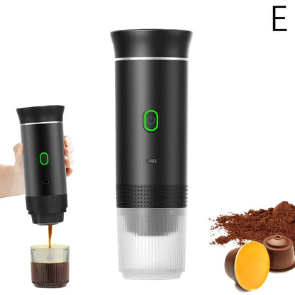 Portable Espresso Machine, 3-in-1 Capsule & Ground Coffee Maker for Travel, Car & Home