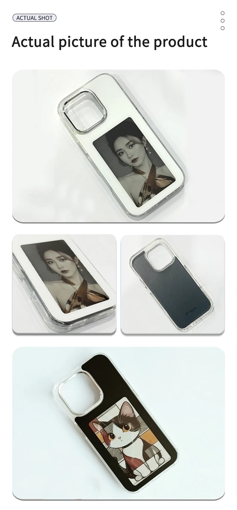 NFC phone Case Cover E-ink Screen Image Transmission For 16 Pro MAX  DIY Cases
