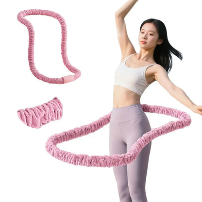 Portable fitness ring for waist shaping and abdominal strengthening