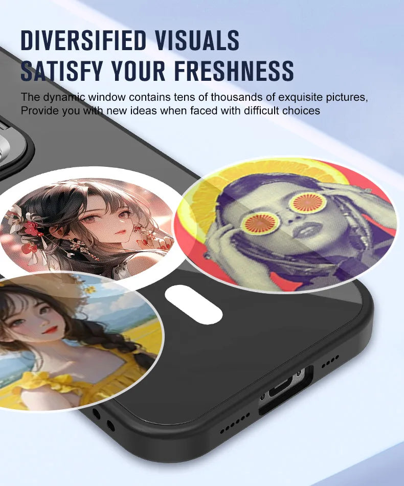 2.53” E-Ink Phone Case – Wireless Display, DIY Screen, MagSafe (iPhone 13–15)