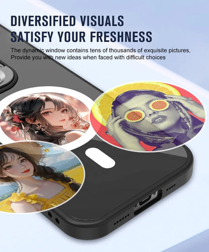2.53” E-Ink Phone Case – Wireless Display, DIY Screen, MagSafe (iPhone 13–15)
