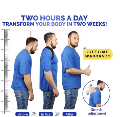 Medical posture correction belt for back and shoulders: supports the spine, prevents hunching, adjusts the shoulders and neck, suitable for daily activities and exercise.