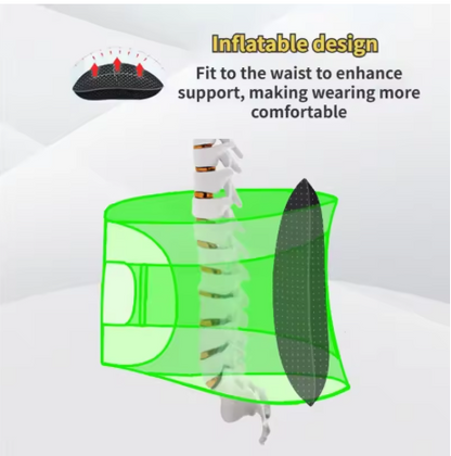 Inflatable Lumbar Support Cushion Relieves Back Pain Improves Posture Comfort