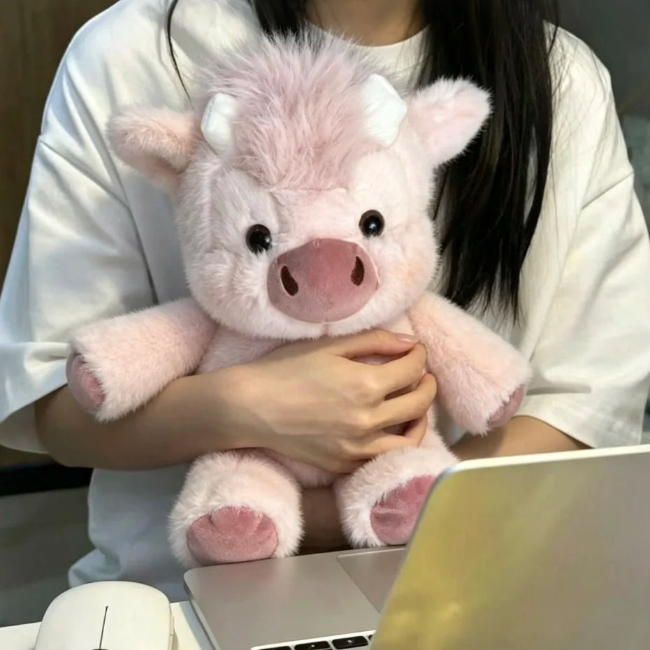 Cute Running Pig Plush Toy – Soft Stuffed Animal Pillow, Kawaii Pig Plushie Gift for Kids & Adults, 17.7 Inch