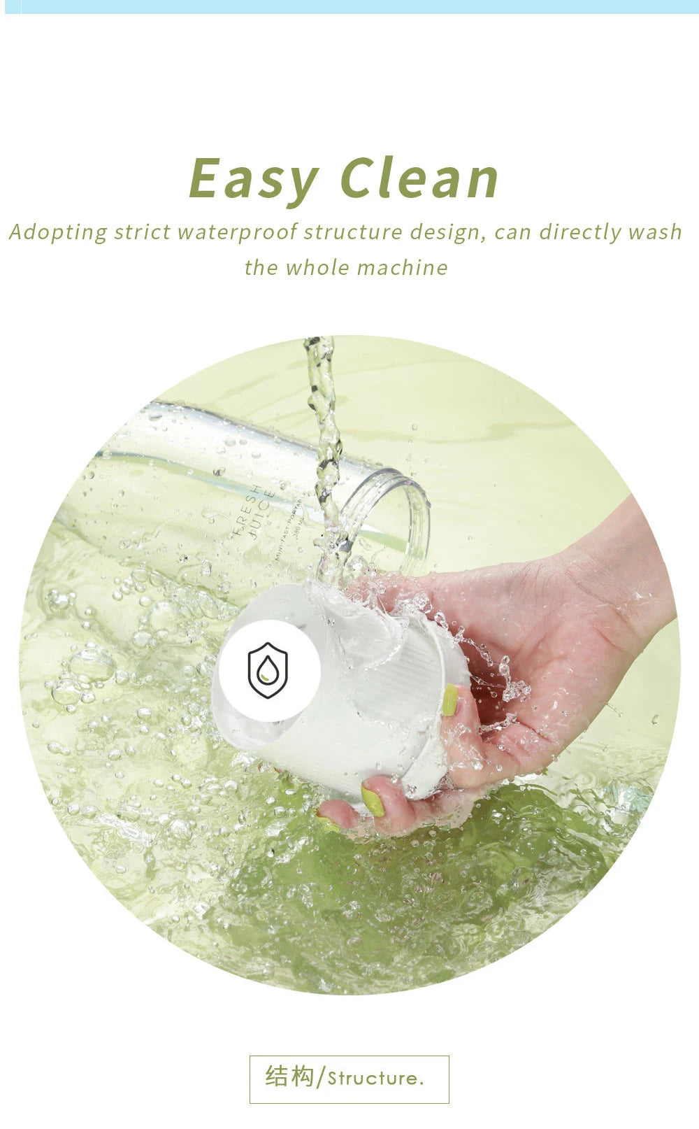 Portable Blender Bottle – 350ML USB Rechargeable Mini Juicer Cup for Smoothies, Fruit Juice & Travel Mixing