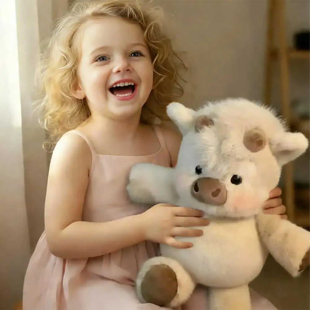 Cute Running Pig Plush Toy – Soft Stuffed Animal Pillow, Kawaii Pig Plushie Gift for Kids & Adults, 17.7 Inch