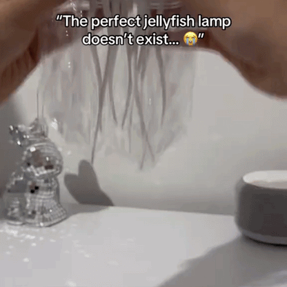 Glow with Magic: RGB Jellyfish Night Light, Voice-Controlled, USB-C Rechargeable Ambience Lamp